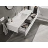 Mexen Orio meuble de salle de bains 140 cm avec lavabo Otis, 1 tiroir, blanc mat - 91A10-14023-1-BF01-W18M01