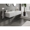 Mexen Orio meuble lavabo 140 cm avec vasque Otis, 1 tiroir, gris mat/blanc mat - 91A10-14023-1-BF62-W18M01