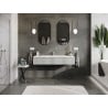 Mexen Orio meuble lavabo 140 cm avec vasque Otis, 1 tiroir, gris mat/blanc mat - 91A10-14023-1-BF62-W18M01