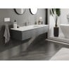Mexen Orio meuble de salle de bains 140 cm avec lavabo Otis, 1 tiroir, graphite mat/blanc mat - 91A10-14023-1-BF66-W18M01