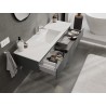 Mexen Orio meuble de salle de bains 140 cm avec lavabo Otis, 1 tiroir, graphite mat/blanc mat - 91A10-14023-1-BF66-W18M01