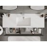 Mexen Orio meuble de salle de bains 140 cm avec lavabo Otis, 1 tiroir, graphite mat/blanc mat - 91A10-14023-1-BF66-W18M01