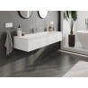 Mexen Orio meuble de salle de bains 140 cm avec lavabo Vela, 1 tiroir, blanc mat - 91A10-14023-1-BF01-W23M01