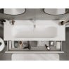Mexen Orio meuble de salle de bains 140 cm avec lavabo Vela, 1 tiroir, blanc mat - 91A10-14023-1-BF01-W23M01