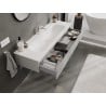 Mexen Orio meuble de salle de bain 140 cm avec lavabo Vela, 1 tiroir, gris mat/blanc mat - 91A10-14023-1-BF62-W23M01