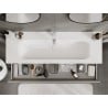 Mexen Orio meuble de salle de bain 140 cm avec lavabo Vela, 1 tiroir, gris mat/blanc mat - 91A10-14023-1-BF62-W23M01