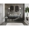 Mexen Orio meuble de salle de bains 140 cm avec lavabo Vela, 1 tiroir, graphite mat/blanc mat - 91A10-14023-1-BF66-W23M01