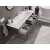 Mexen Orio meuble de salle de bains 140 cm avec lavabo Vela, 1 tiroir, graphite mat/blanc mat - 91A10-14023-1-BF66-W23M01