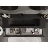 Mexen Orio meuble de salle de bain 140 cm avec lavabo Vela, 1 tiroir, noir brillant/noir mat - 91A10-14023-1-BF70-W23M71