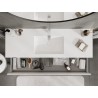Mexen Orio meuble de salle de bains 140 cm avec lavabo Otis, 2 tiroirs, blanc brillant - 91A10-14047-2-BFF00-W18M00