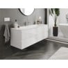 Mexen Orio armoire de salle de bains 140 cm avec lavabo Vela, 2 tiroirs, blanc brillant - 91A10-14047-2-BFF00-W23M00