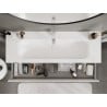 Mexen Orio armoire de salle de bains 140 cm avec lavabo Vela, 2 tiroirs, blanc brillant - 91A10-14047-2-BFF00-W23M00