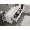 Mexen Orio meuble de salle de bain 140 cm avec lavabo Vela, 2 tiroirs, blanc mat - 91A10-14047-2-BFF01-W23M01
