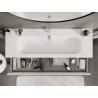 Mexen Orio meuble de salle de bain 140 cm avec lavabo Vela, 2 tiroirs, blanc mat - 91A10-14047-2-BFF01-W23M01