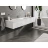 Mexen Orio meuble de salle de bain 160 cm avec lavabo Otis, 1 tiroir, blanc brillant - 91A10-16023-1-BF00-W18M00