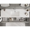 Mexen Orio meuble de salle de bain 160 cm avec lavabo Otis, 1 tiroir, blanc brillant - 91A10-16023-1-BF00-W18M00