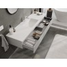 Mexen Orio meuble de salle de bains 160 cm avec lavabo Otis, 1 tiroir, gris mat/blanc mat - 91A10-16023-1-BF62-W18M01