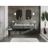 Mexen Orio armoire de salle de bain 160 cm avec lavabo Otis, 1 tiroir, graphite mat/blanc mat - 91A10-16023-1-BF66-W18M01