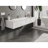 Mexen Orio meuble de salle de bain 160 cm avec lavabo Vela, 1 tiroir, blanc brillant - 91A10-16023-1-BF00-W23M00
