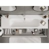 Mexen Orio meuble de salle de bain 160 cm avec lavabo Vela, 1 tiroir, blanc mat - 91A10-16023-1-BF01-W23M01