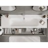 Mexen Orio meuble de salle de bain 160 cm avec lavabo Vela, 1 tiroir, gris mat/blanc mat - 91A10-16023-1-BF62-W23M01