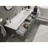Mexen Orio meuble de salle de bain 160 cm avec lavabo Vela, 1 tiroir, graphite mat/blanc mat - 91A10-16023-1-BF66-W23M01