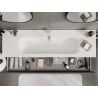 Mexen Orio meuble de salle de bain 160 cm avec lavabo Vela, 1 tiroir, graphite mat/blanc mat - 91A10-16023-1-BF66-W23M01