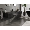Mexen Orio meuble de salle de bains 160 cm avec lavabo Vela, 1 tiroir, noir brillant/noir mat - 91A10-16023-1-BF70-W23M71