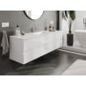 Mexen Orio meuble de salle de bain 160 cm avec lavabo Otis, 2 tiroirs, blanc brillant - 91A10-16047-2-BFF00-W18M00