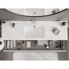 Mexen Orio meuble de salle de bain 160 cm avec lavabo Otis, 2 tiroirs, blanc brillant - 91A10-16047-2-BFF00-W18M00
