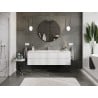 Mexen Orio meuble de salle de bains 160 cm avec lavabo Otis, 2 tiroirs, blanc mat - 91A10-16047-2-BFF01-W18M01
