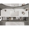 Mexen Orio armoire de salle de bain 160 cm avec lavabo Otis, 2 tiroirs, gris mat/blanc mat - 91A10-16047-2-BFF62-W18M01