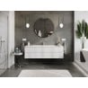 Mexen Orio meuble de salle de bains 160 cm avec lavabo Vela, 2 tiroirs, blanc brillant - 91A10-16047-2-BFF00-W23M00