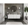Mexen Orio meuble de salle de bain 160 cm avec lavabo Vela, 2 tiroirs, blanc mat - 91A10-16047-2-BFF01-W23M01