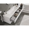 Mexen Orio meuble de salle de bain 160 cm avec lavabo Vela, 2 tiroirs, blanc mat - 91A10-16047-2-BFF01-W23M01