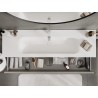 Mexen Orio meuble de salle de bain 160 cm avec lavabo Vela, 2 tiroirs, gris mat/blanc mat - 91A10-16047-2-BFF62-W23M01