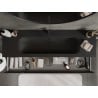 Mexen Orio meuble de salle de bain 160 cm avec lavabo Vela, 2 tiroirs, noir brillant/noir mat - 91A10-16047-2-BFF70-W23M71