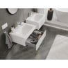 Mexen Rivel meuble de salle de bains 60 cm avec lavabo Vela, 1 tiroir, rainurée, blanc mat - 91A20-06023-1-BF01-W23M01