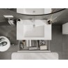 Mexen Rivel armoire de salle de bain 80 cm avec lavabo Otis, 1 tiroir, rainuré, blanc mat - 91A20-08023-1-BF01-W18M01