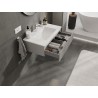 Mexen Rivel meuble de salle de bain 80 cm avec lavabo Otis, 1 tiroir, rainuré, gris mat/blanc mat - 91A20-08023-1-BF62-W18M01