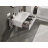 Mexen Rivel armoire de salle de bain 80 cm avec lavabo Vela, 1 tiroir, rainuré, blanc mat - 91A20-08023-1-BF01-W23M01