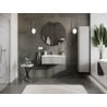 Mexen Rivel armoire de salle de bain 80 cm avec lavabo Vela, 1 tiroir, rainurée, gris mat/blanc mat - 91A20-08023-1-BF62-W23M01