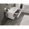 Mexen Rivel meuble de salle de bains 80 cm avec lavabo Vela, 2 tiroirs, rainuré, blanc mat - 91A20-08047-2-BFF01-W23M01