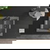 Mexen Carlos évier en granit à 1,5 cuve 582 x 475 mm, Gris, siphon Noir - 6518581500-71-B