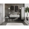 Mexen Rivel meuble de salle de bain 120 cm avec lavabo Otis, 1 tiroir, rainuré, gris mat/blanc mat - 91A20-12023-1-BF62-W18M01