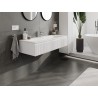 Mexen Rivel armoire de salle de bain 120 cm avec lavabo Vela, 1 tiroir, rainurée, blanc mat - 91A20-12023-1-BF01-W23M01
