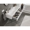 Mexen Rivel armoire de salle de bain 120 cm avec lavabo Vela, 1 tiroir, rainurée, blanc mat - 91A20-12023-1-BF01-W23M01