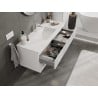 Mexen Rivel meuble de salle de bain 120 cm avec lavabo Otis, 2 tiroirs, rainuré, blanc mat - 91A20-12047-2-BFF01-W18M01