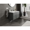Mexen Orio meuble de salle de bain 80 cm avec lavabo Otis, 2 tiroirs, graphite mat/blanc mat - 91A10-08047-2-BFF66-W18M01