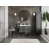 Mexen Orio meuble de salle de bain 80 cm avec lavabo Otis, 2 tiroirs, graphite mat/blanc mat - 91A10-08047-2-BFF66-W18M01